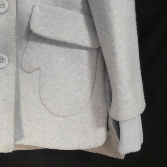 Y.B. SHI | 120/64 (approx ages 5-6 years) | Children's Grey Hooded Coat - Picture 10 of 16